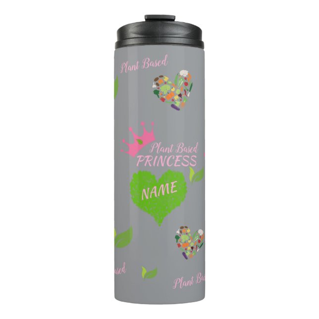 Personalisierte Vegane Flasche - Thermische Tumble (Vorderseite)