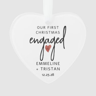 Personalisierte Verlobung Weihnachten Akrylorische Ornament