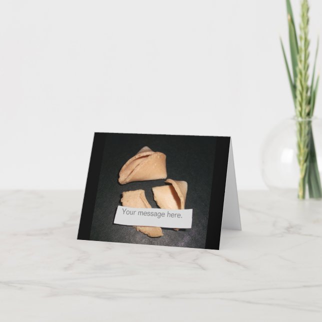 Personalisierte Vermögens-und Plätzchen-leere Karte (Vorderseite)