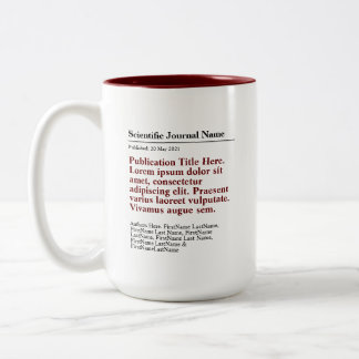 Personalisierte Veröffentlichung Zwei-Tone-Tasse 1 Zweifarbige Tasse