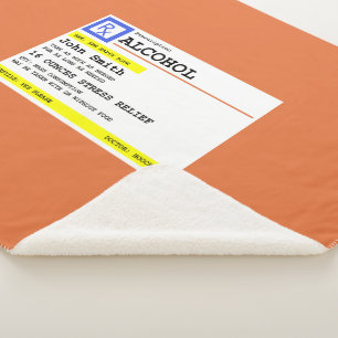 Personalisierte Verschreibung Humorer Alkohol Sherpadecke