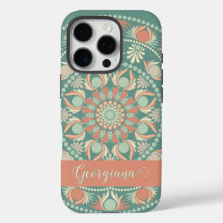 Personalisierte Verzierte Retro Sage und Sand Mand iPhone 16 Pro Hülle