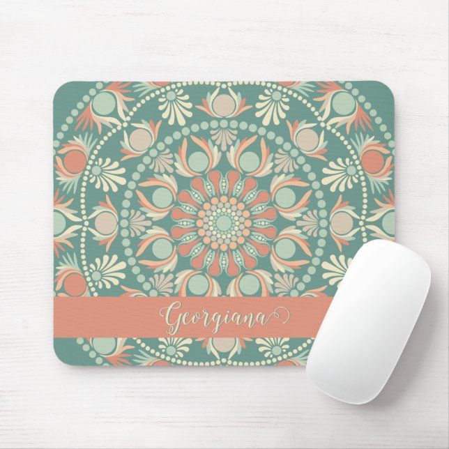 Personalisierte Verzierte Retro Sage und Sand Mand Mousepad (Mit Mouse)