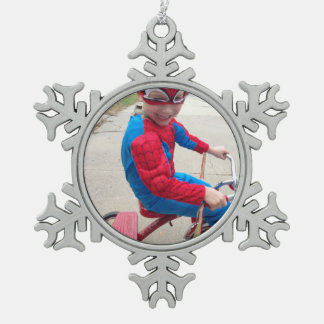 Personalisierte Verzierung Schneeflocken Zinn-Ornament