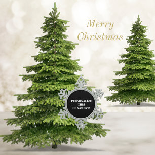 Personalisierte Verzierung, Sonderverzierung, Weih Schneeflocken Zinn-Ornament