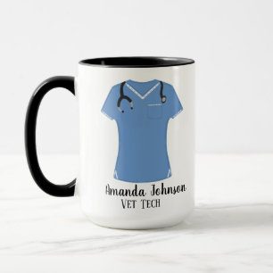 Personalisierte Veterinärkontrollleuchten Tasse