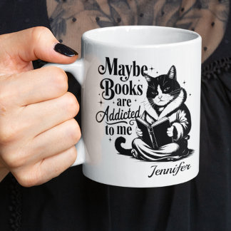 Personalisierte Vielleicht- Bücher sind süchtig na Kaffeetasse