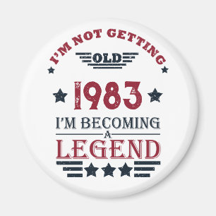 Personalisierte vierzig Vintage 40. Geburtstagsfei Magnet
