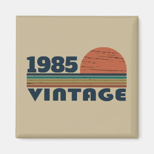 Personalisierte vierzig Vintage 40. Geburtstagsfei Magnet