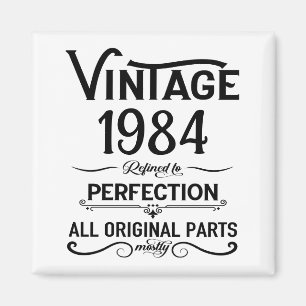 Personalisierte vierzig Vintage 40. Geburtstagsfei Magnet