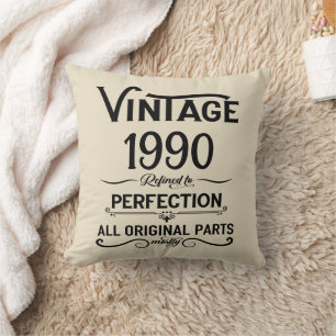 Personalisierte vintage 35. Geburtstagsfeier Kissen