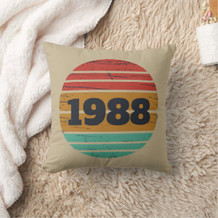Personalisierte Vintage 35. Geburtstagsgeschenke Kissen