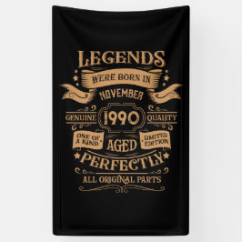 Personalisierte Vintage 35. Geburtstagsparty Banner