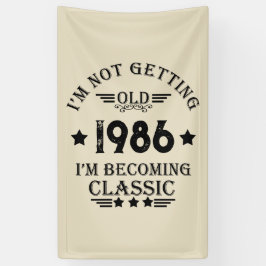 Personalisierte Vintage 35. Geburtstagsparty Banner