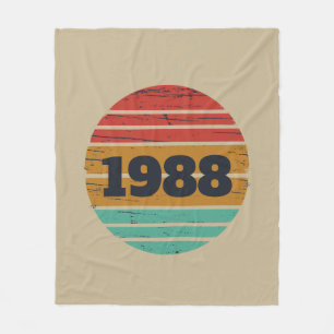 Personalisierte Vintage 35. Geburtstagsparty Fleecedecke