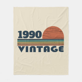 Personalisierte Vintage 35. Geburtstagsparty Fleecedecke