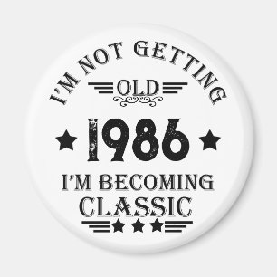 Personalisierte Vintage 35. Geburtstagsparty Magnet
