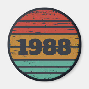 Personalisierte Vintage 35. Geburtstagsparty Magnet