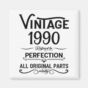 Personalisierte Vintage 35. Geburtstagsparty Magnet