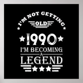 Personalisierte Vintage 35. Geburtstagsparty Poster