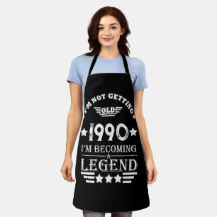 Personalisierte Vintage 35. Geburtstagsparty Schürze