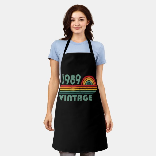 Personalisierte Vintage 35. Geburtstagsparty Schürze (Getragen)