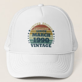 Personalisierte Vintage 35. Geburtstagsparty Truckerkappe