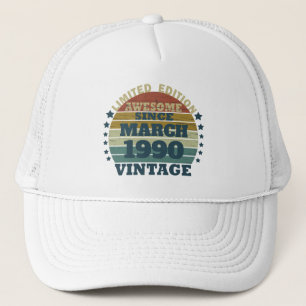 Personalisierte Vintage 35. Geburtstagsparty Truckerkappe