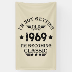 Personalisierte vintage 50. Geburtstagsfeier Banner