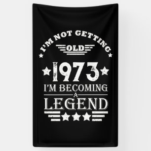 Personalisierte Vintage 50. Geburtstagsgeschenke Banner