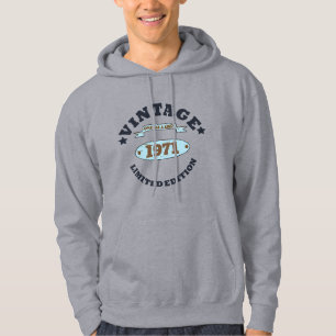 Personalisierte Vintage 55. Geburtstagsparty Hoodie
