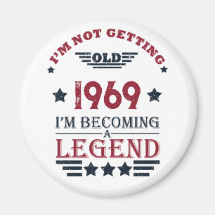 Personalisierte Vintage 55. Geburtstagsparty Magnet