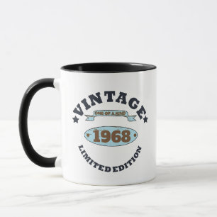 Personalisierte Vintage 55. Geburtstagsparty Tasse