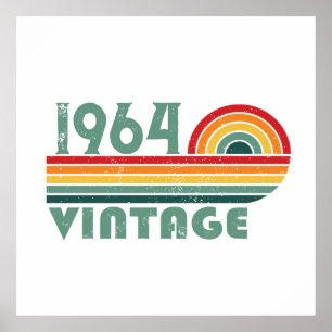 Personalisierte Vintage 60. Geburtstagsgeschenke Poster