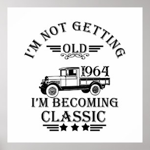 Personalisierte Vintage 60. Geburtstagsgeschenke Poster