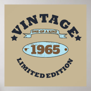 Personalisierte Vintage 60. Geburtstagsgeschenke Poster
