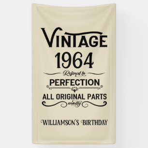 Personalisierte Vintage 60. Geburtstagsgeschenke s Banner