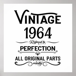 Personalisierte Vintage 60. Geburtstagsgeschenke s Poster