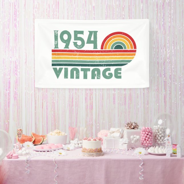 Personalisierte Vintage 65. Geburtstagsgeschenke Banner (Party)