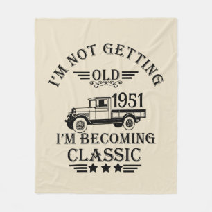 Personalisierte Vintage 65. Geburtstagsgeschenke Fleecedecke