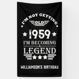 Personalisierte Vintage 65. Geburtstagsgeschenke w Banner