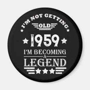 Personalisierte Vintage 65. Geburtstagsgeschenke w Magnet