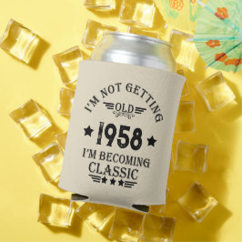 Personalisierte Vintage 65. Geburtstagsparty Dosenkühler