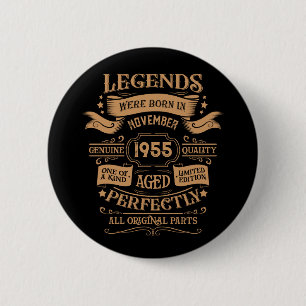 Personalisierte Vintage 70. Geburtstagsgeschenke Button