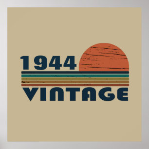 Personalisierte Vintage 80. Geburtstagsgeschenke Poster
