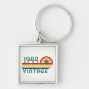 Personalisierte Vintage 80. Geburtstagsgeschenke Schlüsselanhänger