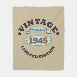Personalisierte Vintage 85. Geburtstagsparty Fleecedecke