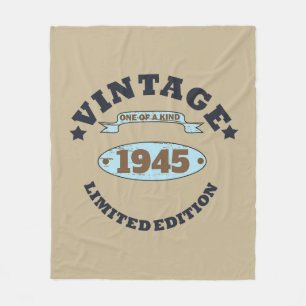 Personalisierte Vintage 85. Geburtstagsparty Fleecedecke