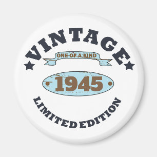 Personalisierte Vintage 85. Geburtstagsparty Magnet