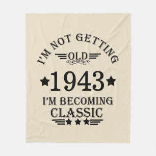 Personalisierte Vintage 90. Geburtstagsparty Fleecedecke